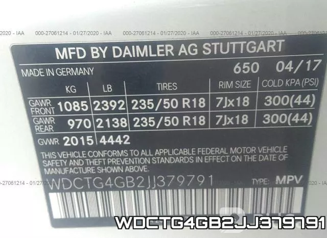 WDCTG4GB2JJ379791 фото 10