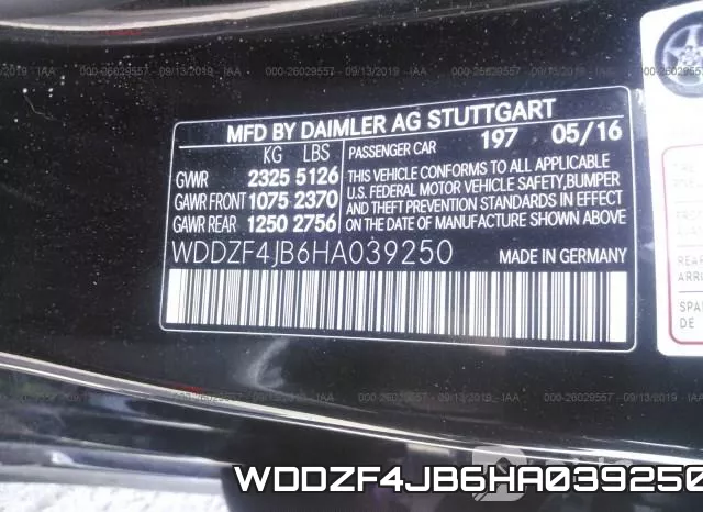 WDDZF4JB6HA039250 фото 10