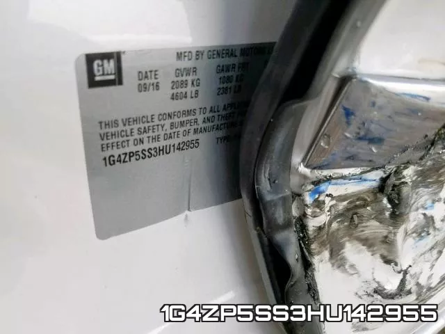 1G4ZP5SS3HU142955 фото 2