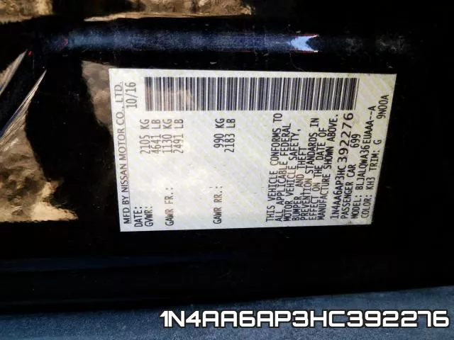 1N4AA6AP3HC392276 фото 2