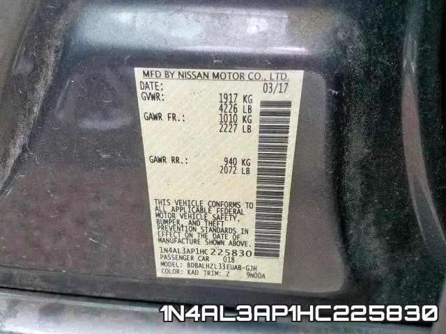 1N4AL3AP1HC225830 фото 2