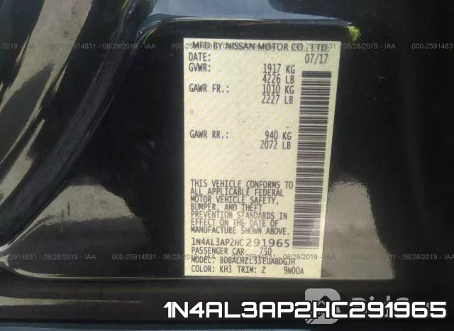 1N4AL3AP2HC291965 фото 10