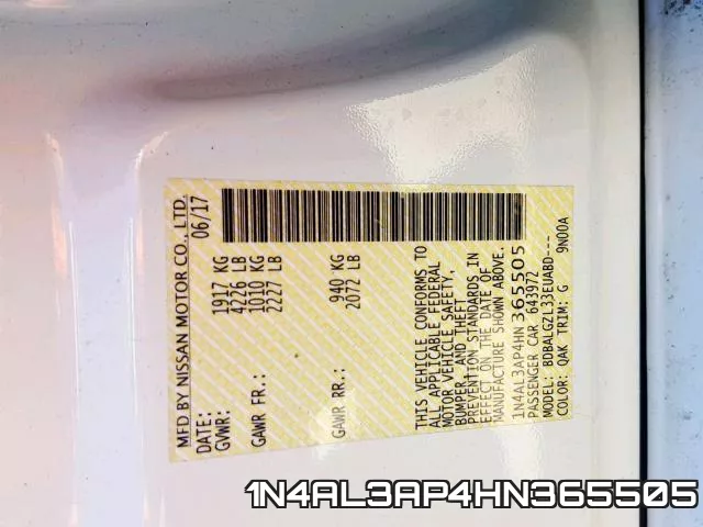 1N4AL3AP4HN365505 фото 2