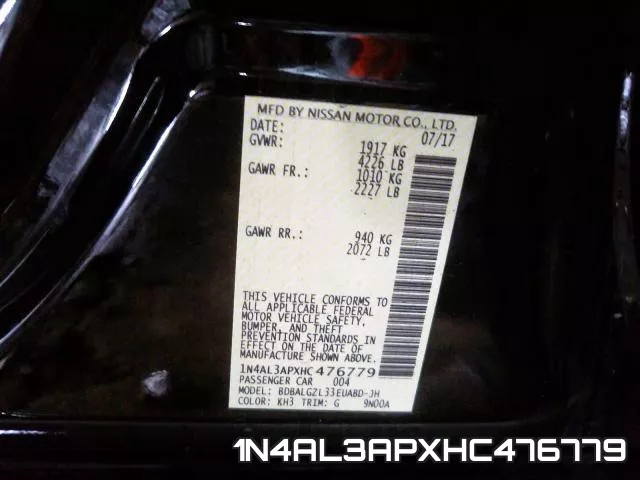 1N4AL3APXHC476779 фото 2