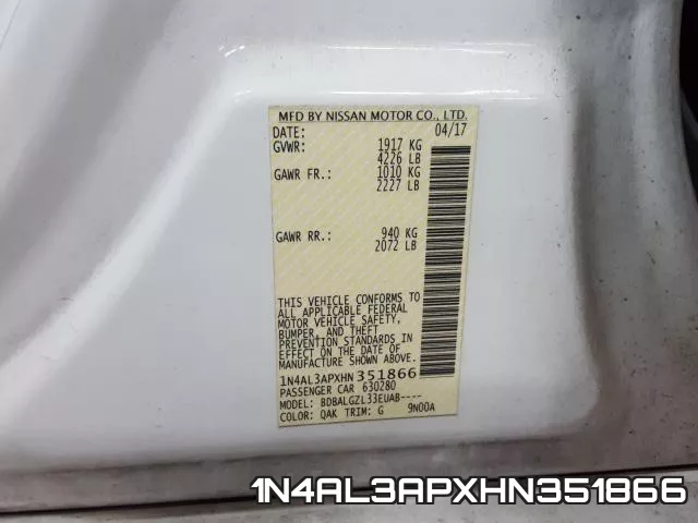 1N4AL3APXHN351866 фото 2