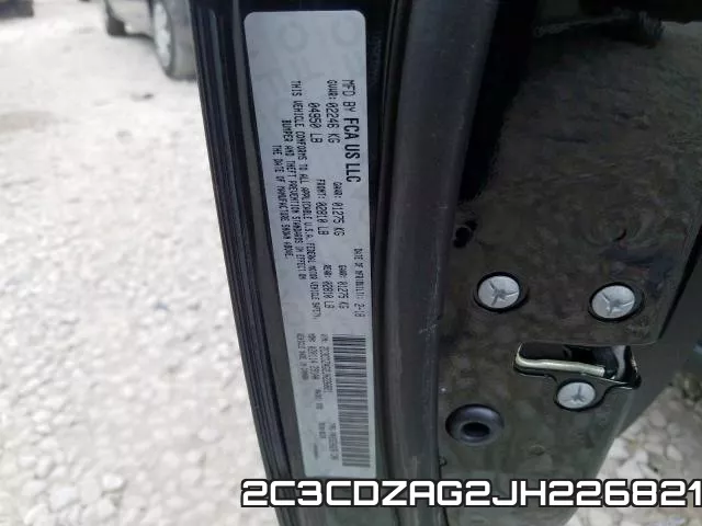 2C3CDZAG2JH226821 фото 2