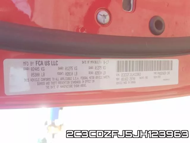 2C3CDZFJ5JH123963 фото 2