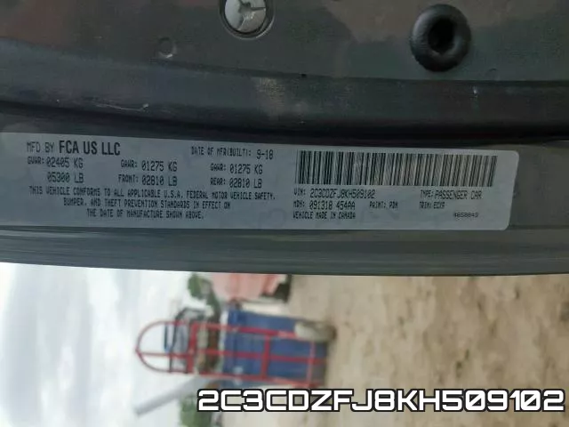 2C3CDZFJ8KH509102 фото 2