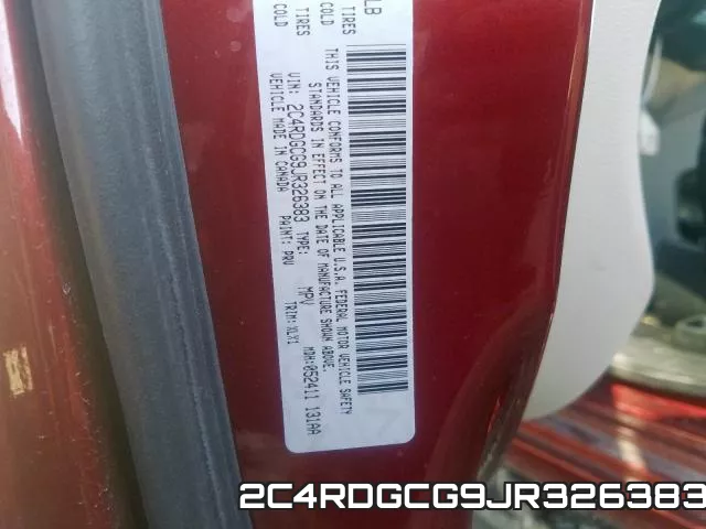 2C4RDGCG9JR326383 фото 2