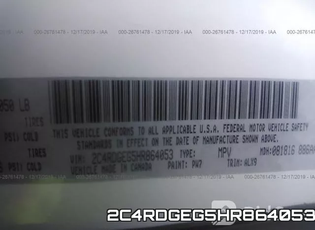 2C4RDGEG5HR864053 фото 10