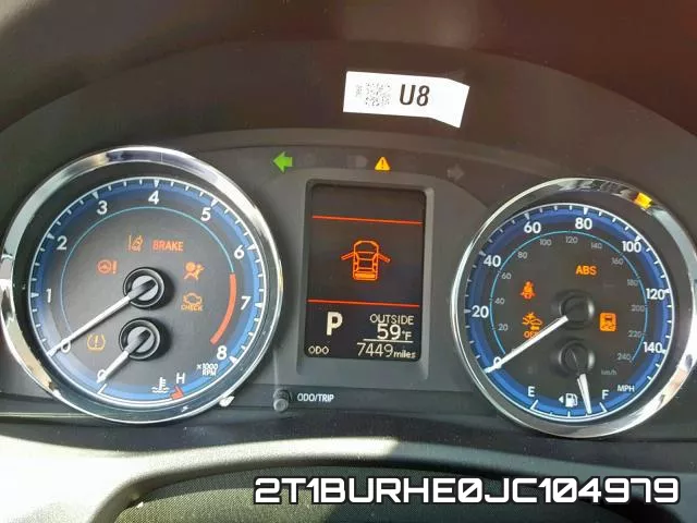 2T1BURHE0JC104979 фото 9