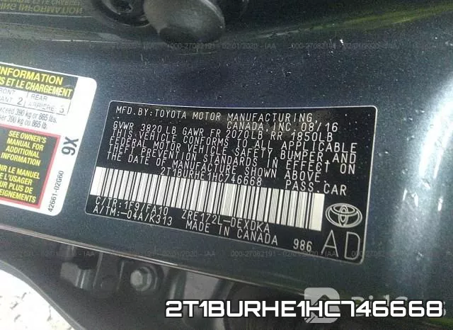 2T1BURHE1HC746668 фото 10