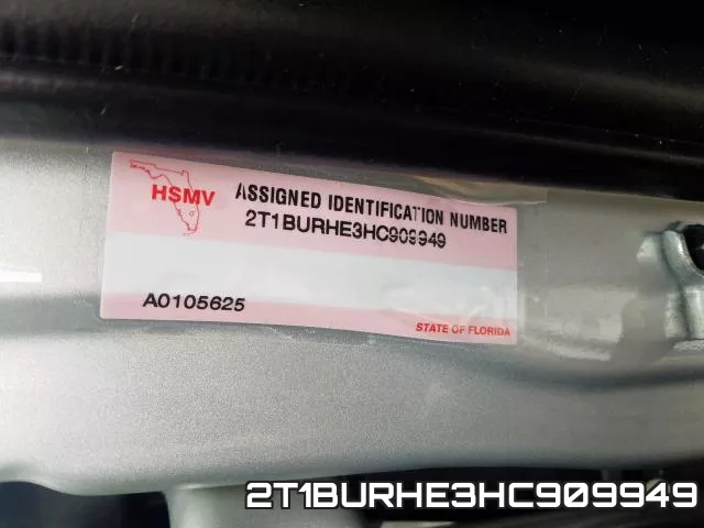 2T1BURHE3HC909949 фото 2