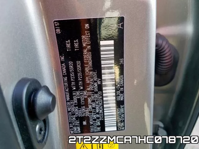 2T2ZZMCA7HC078720 фото 2