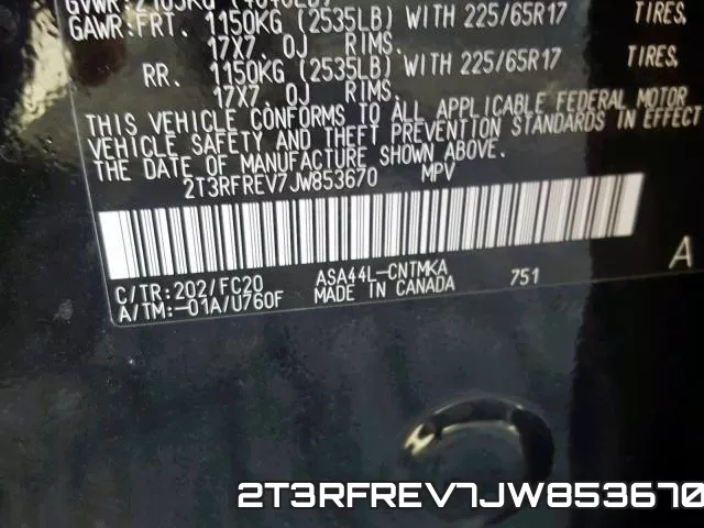 2T3RFREV7JW853670 фото 2