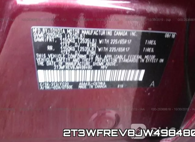 2T3WFREV8JW498480 фото 10