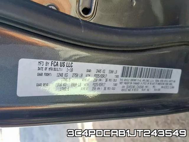 3C4PDCAB1JT243549 фото 2