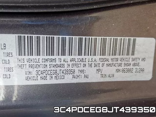 3C4PDCEG8JT439350 фото 2