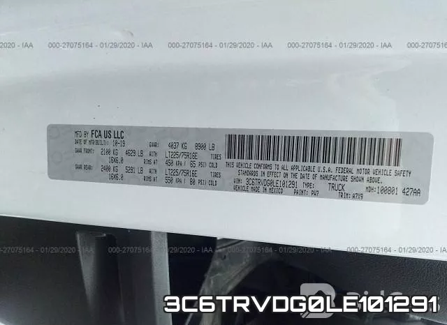 3C6TRVDG0LE101291 фото 10