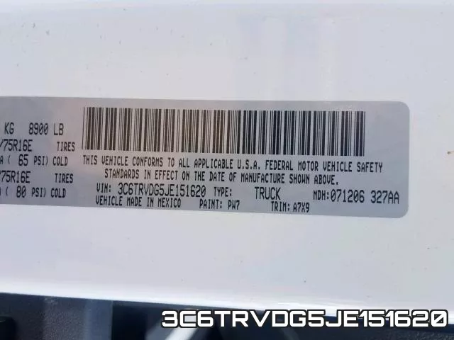3C6TRVDG5JE151620 фото 2