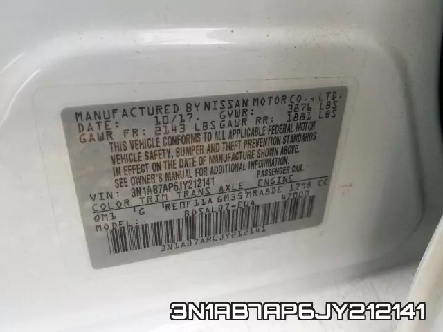 3N1AB7AP6JY212141 фото 2