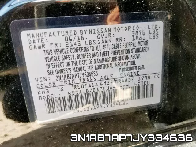 3N1AB7AP7JY334636 фото 2