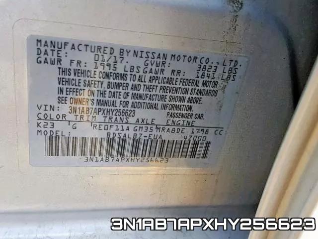 3N1AB7APXHY256623 фото 2