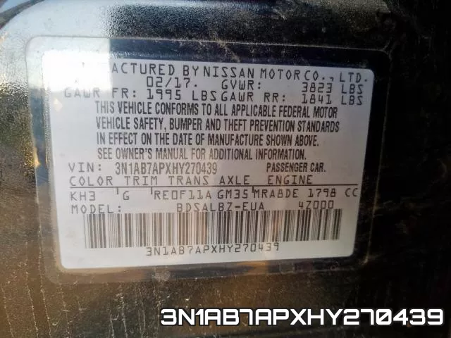3N1AB7APXHY270439 фото 2