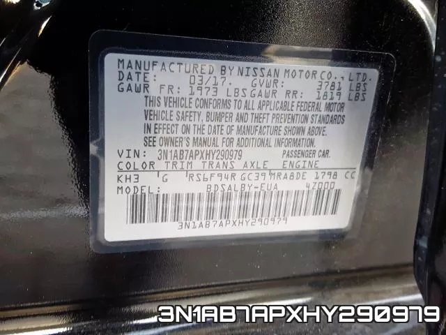 3N1AB7APXHY290979 фото 2