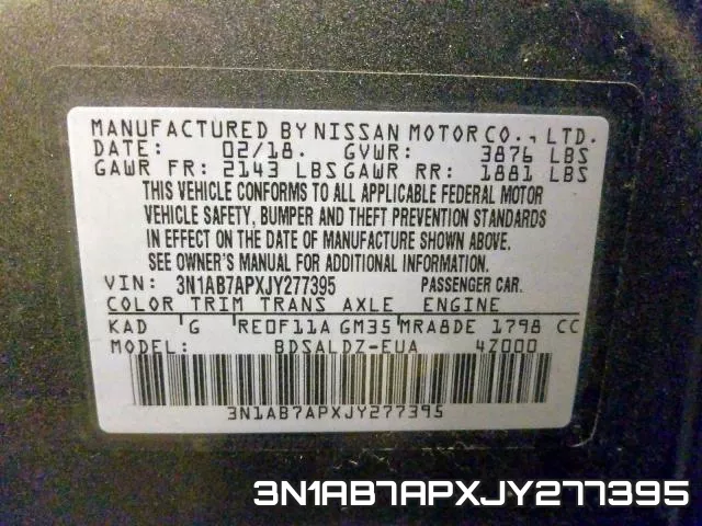 3N1AB7APXJY277395 фото 2