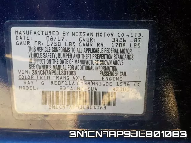 3N1CN7AP9JL801083 фото 2