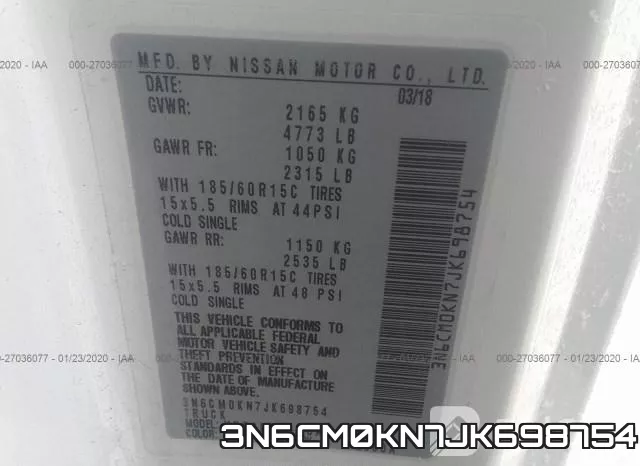 3N6CM0KN7JK698754 фото 10