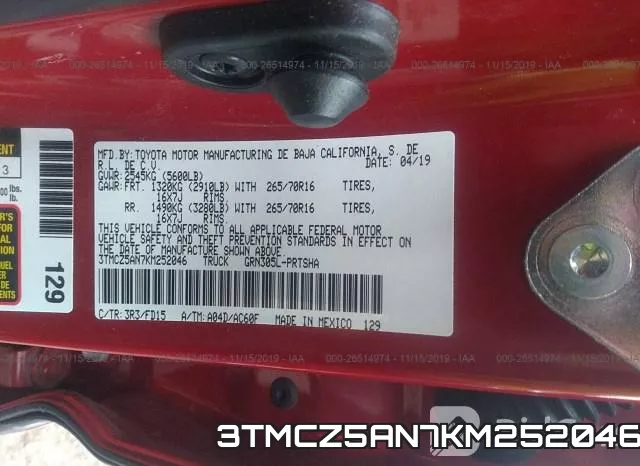 3TMCZ5AN7KM252046 фото 10
