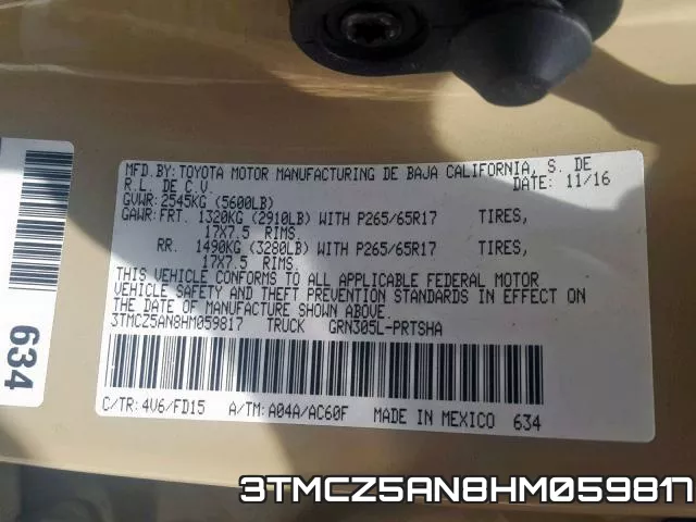 3TMCZ5AN8HM059817 фото 2