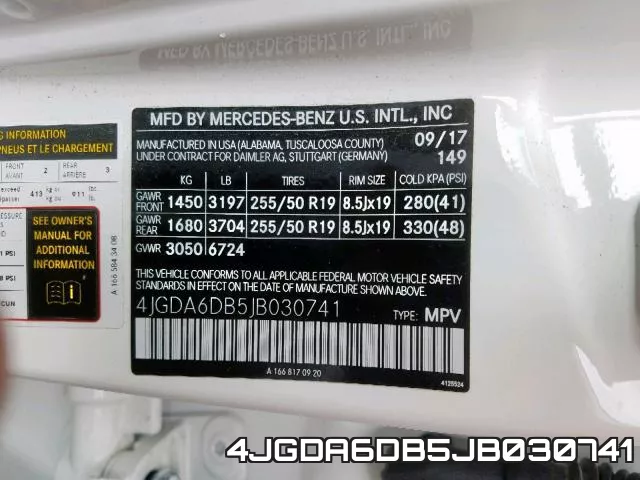 4JGDA6DB5JB030741 фото 2