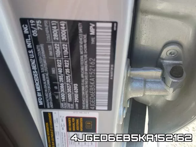 4JGED6EB5KA152162 фото 2
