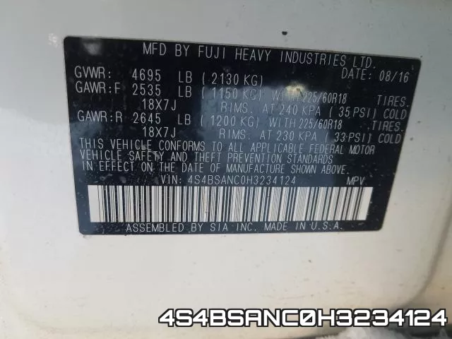 4S4BSANC0H3234124 фото 2