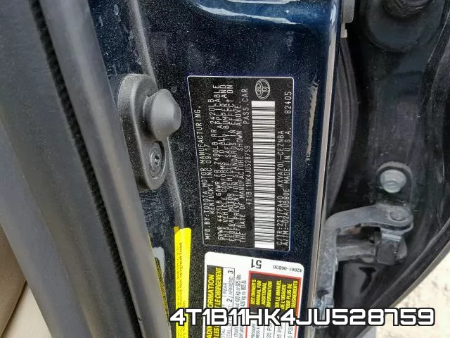 4T1B11HK4JU528759 фото 2