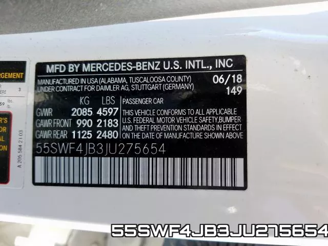55SWF4JB3JU275654 фото 2