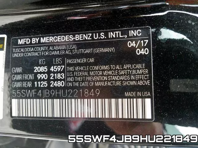 55SWF4JB9HU221849 фото 2