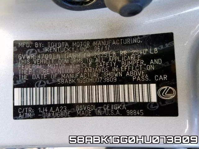 58ABK1GG0HU073809 фото 2