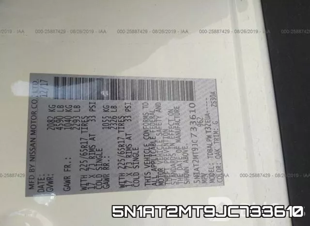 5N1AT2MT9JC733610 фото 10