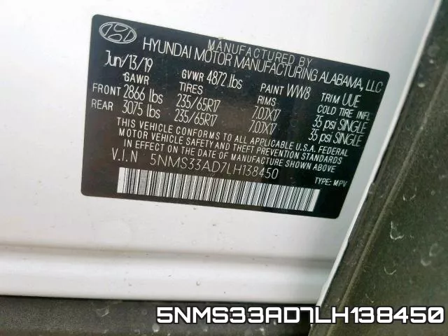 5NMS33AD7LH138450 фото 2