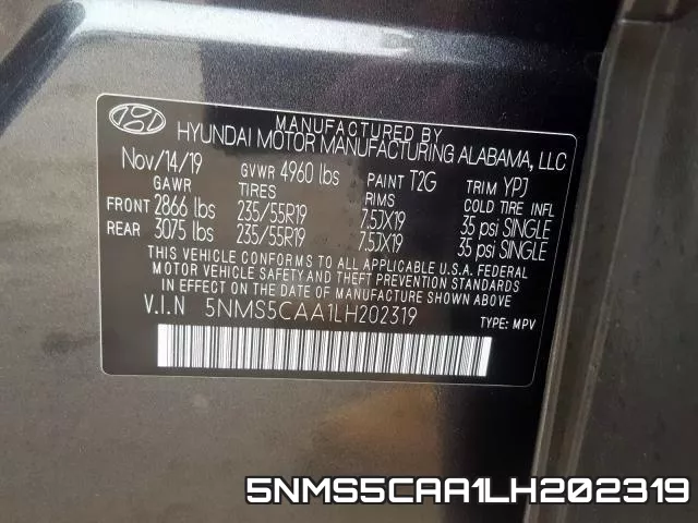 5NMS5CAA1LH202319 фото 2