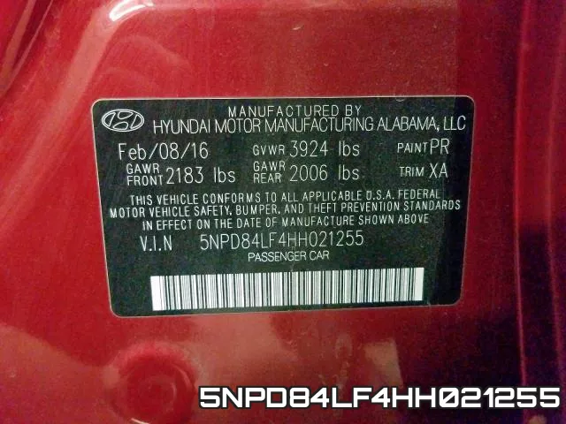 5NPD84LF4HH021255 фото 2