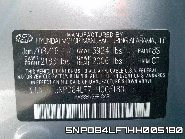 5NPD84LF7HH005180 фото 2