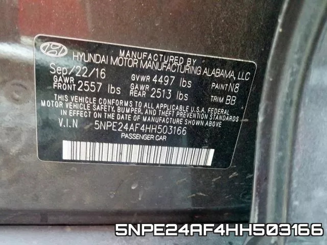 5NPE24AF4HH503166 фото 2