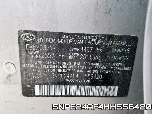 5NPE24AF4HH556420 фото 2