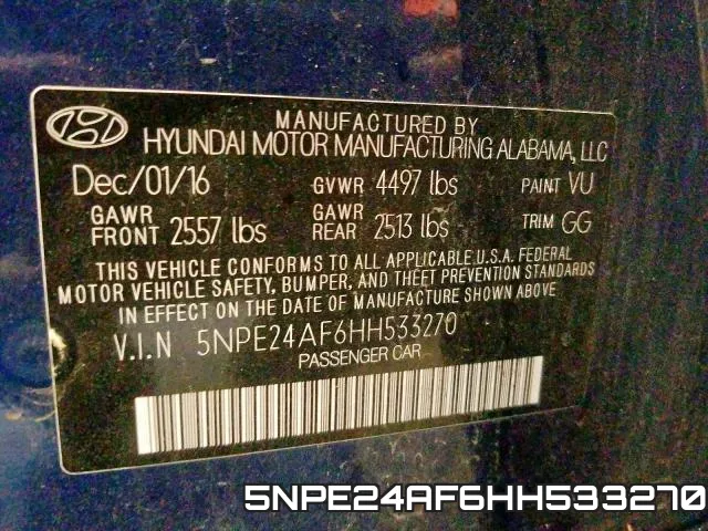 5NPE24AF6HH533270 фото 2