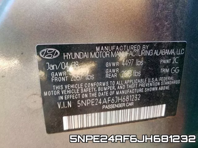 5NPE24AF6JH681232 фото 2